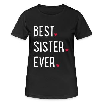 Meilleure sœur du monde - T-shirt respirant Femme - noir - Devant - AI Model Female 172 light (172cm)