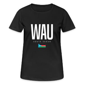 Wau South Sudan - Women's Breathable T-Shirt - black - Front - AI Model Female 172 light (172cm)