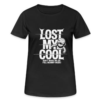 LOST MY COOL - Women's Breathable T-Shirt - black - Front - AI Model Female 172 light (172cm)
