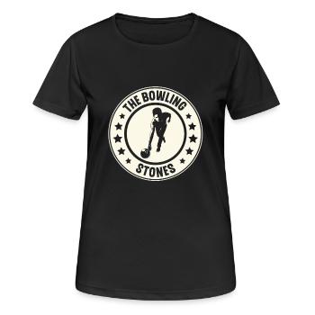 Bowling - T-shirt respirant Femme - noir - Devant - AI Model Female 172 light (172cm)