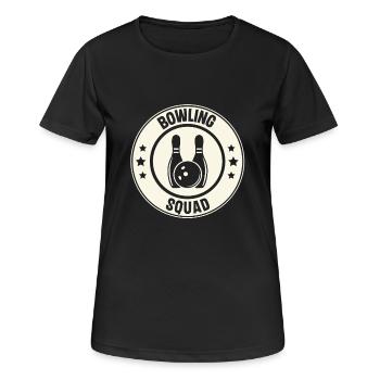 Bowling - T-shirt respirant Femme - noir - Devant - AI Model Female 172 light (172cm)