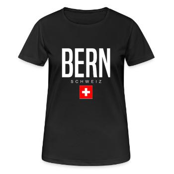 Bern Switzerland - Women's Breathable T-Shirt - black - Front - AI Model Female 172 light (172cm)