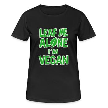 Végétalien Punk Rebelle Végétalien Végétalien Anarchiste Végétalien - T-shirt respirant Femme - noir - Devant - AI Model Female 172 light (172cm)