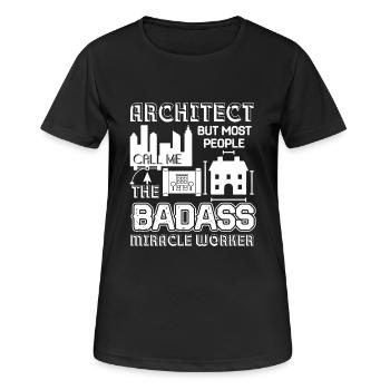 Architect Badass Miracle Worker - Women's Breathable T-Shirt - black - Front - AI Model Female 172 light (172cm)