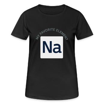 Salt Lover Sodium Dependent Nacl Meme - Women's Breathable T-Shirt - black - Front - AI Model Female 172 light (172cm)
