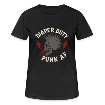 Punk Dad Alternatif Paternité Rebelle - T-shirt respirant Femme - noir - Devant - AI Model Female 172 light (172cm)