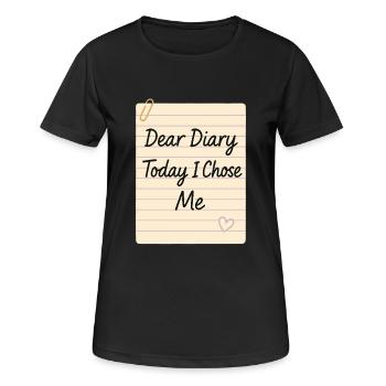 Gratitude Practice Journal Lover Emotional - Women's Breathable T-Shirt - black - Front - AI Model Female 172 light (172cm)