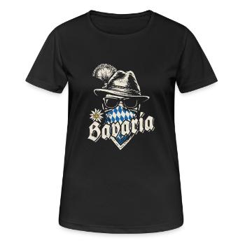 Grantler - Bavière, chapiteau, bière et divertissement - T-shirt respirant Femme - noir - Devant - AI Model Female 172 light (172cm)