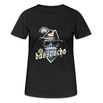 Grantler - basst scho, Festzelt, Bier und Gaudi - Frauen T-Shirt atmungsaktiv - Schwarz - Vorne - AI Model Female 172 light (172cm)