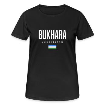 Boukhara, Ouzbékistan - T-shirt respirant Femme - noir - Devant - AI Model Female 172 light (172cm)