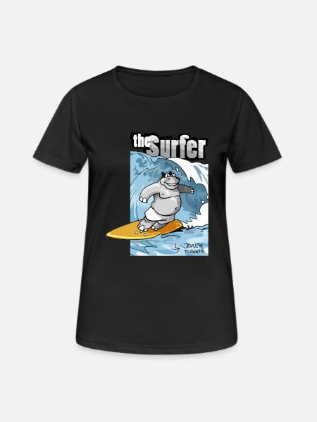 the surfer - Women's Breathable T-Shirt - black