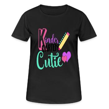 Chemise Cutie de maternelle - T-shirt respirant Femme - noir - Devant - AI Model Female 172 light (172cm)