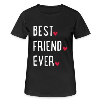Meilleur ami - T-shirt respirant Femme - noir - Devant - AI Model Female 172 light (172cm)