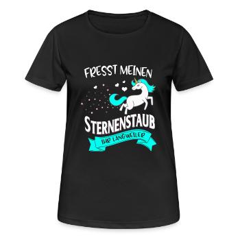 Fresst meinen Sternenstaub ihr Langweiler - Frauen T-Shirt atmungsaktiv - Schwarz - Vorne - AI Model Female 172 light (172cm)