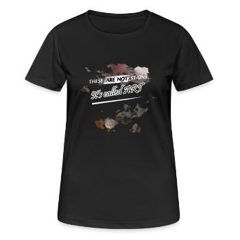 Art - Frauen T-Shirt atmungsaktiv - Schwarz - Vorne - AI Model Female 172 light (172cm)