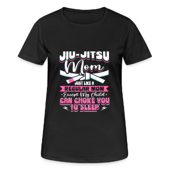 Jiu Jitsu Mom Self Defense Design - Women's Breathable T-Shirt - black - Front - AI Model Female 172 light (172cm)