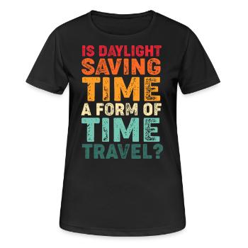 Voyage dans le temps - T-shirt respirant Femme - noir - Devant - AI Model Female 172 light (172cm)
