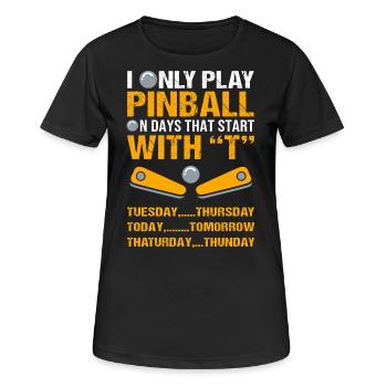 Flipper Pinball - Women's Breathable T-Shirt - black - Front - AI Model Female 172 light (172cm)