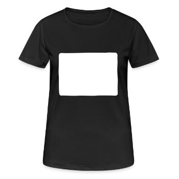 forme rectangle - T-shirt respirant Femme - noir - Devant - AI Model Female 172 light (172cm)