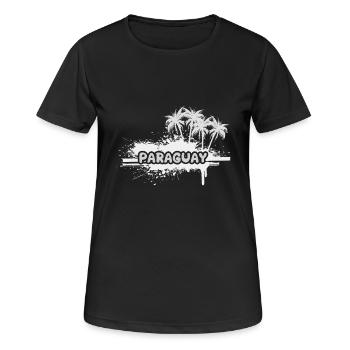 Vacances Paraguay - T-shirt respirant Femme - noir - Devant - AI Model Female 172 light (172cm)