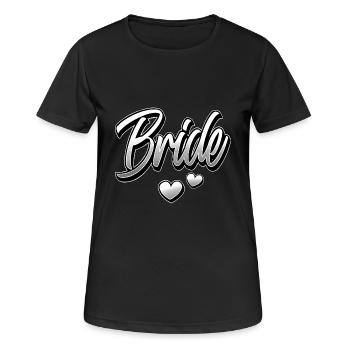 Bride - Women's Breathable T-Shirt - black - Front - AI Model Female 172 light (172cm)