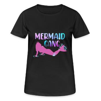 Gang de sirènes - T-shirt respirant Femme - noir - Devant - AI Model Female 172 light (172cm)