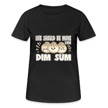 Delicious Asian Food Bao Bun Funny Dim Sum - Women's Breathable T-Shirt - black - Front - AI Model Female 172 light (172cm)