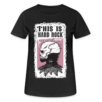 Gloomy head has fallen to the hard rock - Women's Breathable T-Shirt - black - Front - AI Model Female 172 light (172cm)