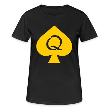 QUEEN OF SPADES - Women's Breathable T-Shirt - black - Front - AI Model Female 172 light (172cm)