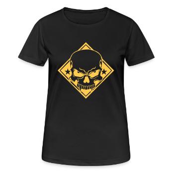 Evil Skull - Women's Breathable T-Shirt - black - Front - AI Model Female 172 light (172cm)