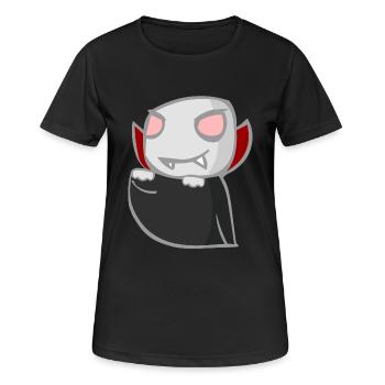 vampir - Frauen T-Shirt atmungsaktiv - Schwarz - Vorne - AI Model Female 172 light (172cm)
