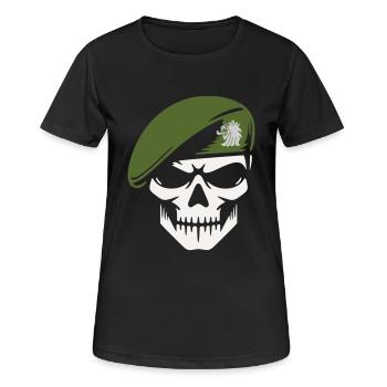 Army - Women's Breathable T-Shirt - black - Front - AI Model Female 172 light (172cm)