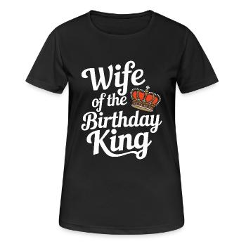 Frau Ehefrau Partnerin Familie Verheiratet - Frauen T-Shirt atmungsaktiv - Schwarz - Vorne - AI Model Female 172 light (172cm)