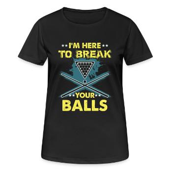 Billardspieler Geschenk Billard Queue Billardtisch - Frauen T-Shirt atmungsaktiv - Schwarz - Vorne - AI Model Female 172 light (172cm)