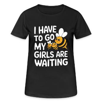 abeille abeille apicultrice abeille abeille - T-shirt respirant Femme - noir - Devant - AI Model Female 172 light (172cm)