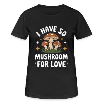 Pilz Pilze Funghi Champignon - Frauen T-Shirt atmungsaktiv - Schwarz - Vorne - AI Model Female 172 light (172cm)