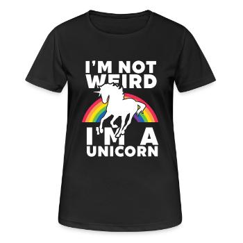I am Not Weird I am A Unicorn - Women's Breathable T-Shirt - black - Front - AI Model Female 172 light (172cm)