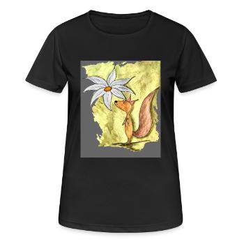 Genieße jeden Augenblick! - Frauen T-Shirt atmungsaktiv - Schwarz - Vorne - AI Model Female 172 light (172cm)