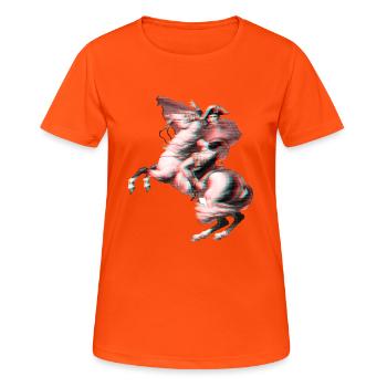 deluxe napoleon - T-shirt respirant Femme - orange néon - Devant - AI Model Female 172 dark (172cm)