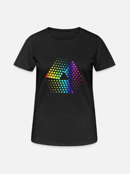 abstract dots - Women's Breathable T-Shirt - black