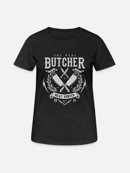 The Real Butcher Meat Hunter - Women's Breathable T-Shirt - black