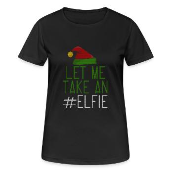 Let Me Take An Elfie Ugly Style - Frauen T-Shirt atmungsaktiv - Schwarz - Vorne - AI Model Female 172 light (172cm)