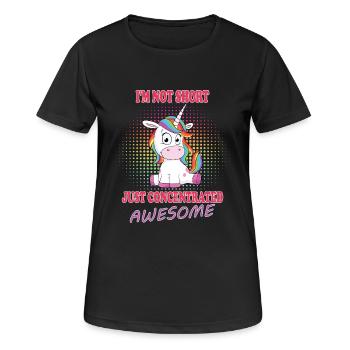Licorne licorne - T-shirt respirant Femme - noir - Devant - AI Model Female 172 light (172cm)