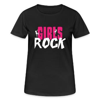 grimper grimpeur escalade de Noël - T-shirt respirant Femme - noir - Devant - AI Model Female 172 light (172cm)