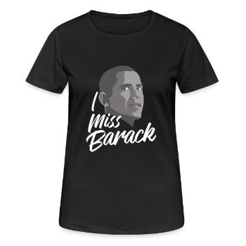 I Miss Barack - Women's Breathable T-Shirt - black - Front - AI Model Female 172 light (172cm)