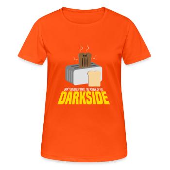 Darkside wars clone warrior toaster fun funny xmas - Women's Breathable T-Shirt - neon orange - Front - AI Model Female 172 dark (172cm)