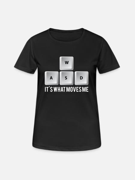 Gamer - PC - Nerd - Geek - Geschenk - Dame T-shirt svedtransporterende - sort
