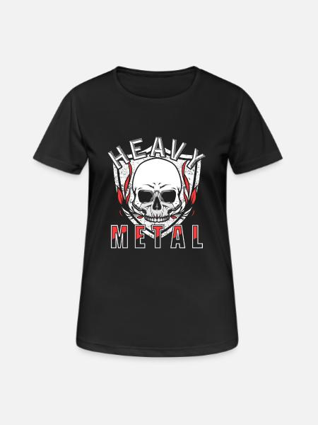 Heavy Metal - Frauen T-Shirt atmungsaktiv - Schwarz
