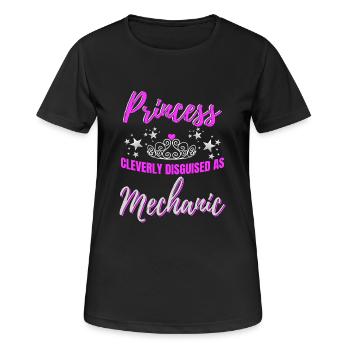 cadeau mécanicien - T-shirt respirant Femme - noir - Devant - AI Model Female 172 light (172cm)