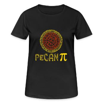 Pecan PU-Tagesymbol-lustiger Wissenschafts-Aussenseiter - Frauen T-Shirt atmungsaktiv - Schwarz - Vorne - AI Model Female 172 light (172cm)